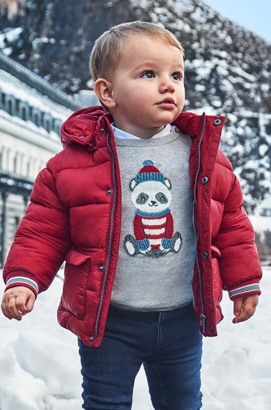 Детская куртка Mayoral с подкладкой бордо 2466.3C.Baby.9BYH