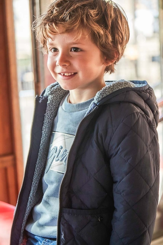 Dječja jakna Mayoral s kapuljačom mornarsko plava 4467.5D.Mini.9BYH