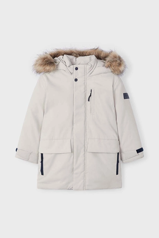 Mayoral parka dziecięca 4468.5F.Mini.9BYH beżowy AW24