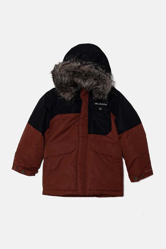 Columbia geaca copii Nordic Strider cu captuseala burgundia 2090222