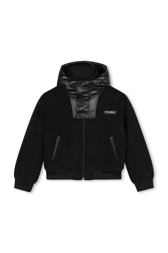 Karl Lagerfeld giacca per bambini in lana non isolato nero Z30271.114.150