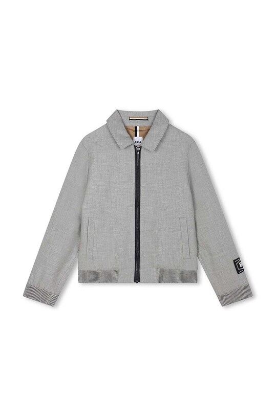 Дитяча куртка BOSS J51229.126.150 сірий AW24