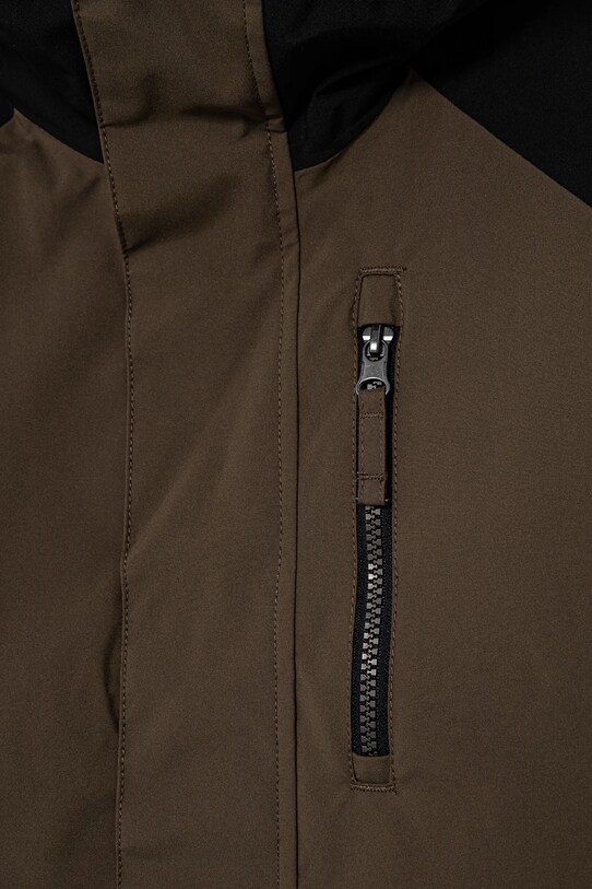 Chłopiec Quiksilver kurtka narciarska MISSION BLOCK JK EQBTJ03180 brązowy