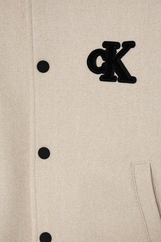 Calvin Klein Jeans geaca bomber pentru copii bej IB0IB02294.9BYH