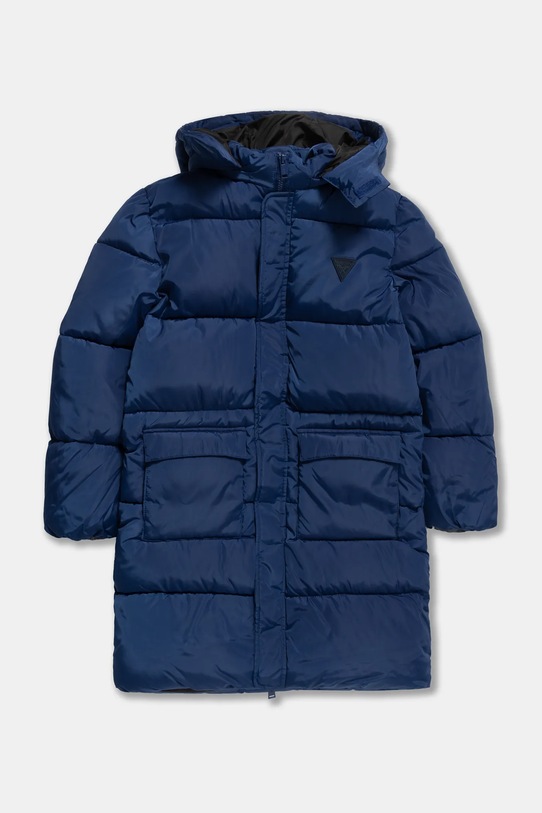 Дитяча куртка Guess з капюшоном блакитний L4BL02.WB240.9BYH