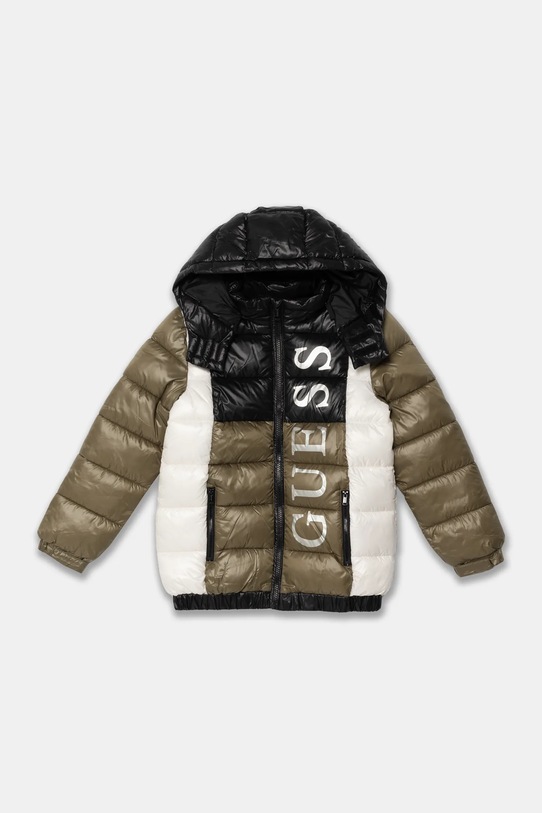 Дитяча куртка Guess з капюшоном зелений L4BL06.WEGY0.9BYH