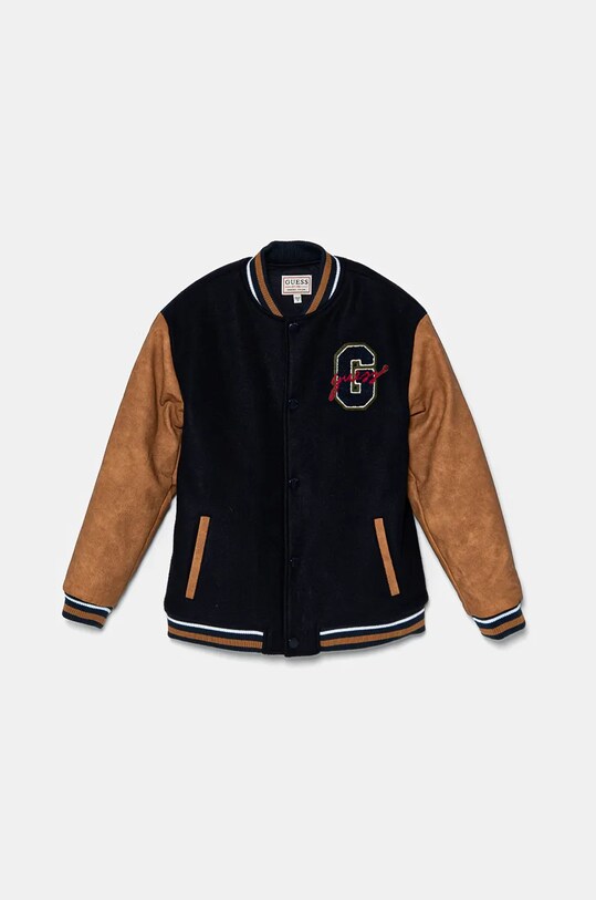 Детская куртка-бомбер Guess L4BL19.WGSN0.9BYH тёмно-синий AW24
