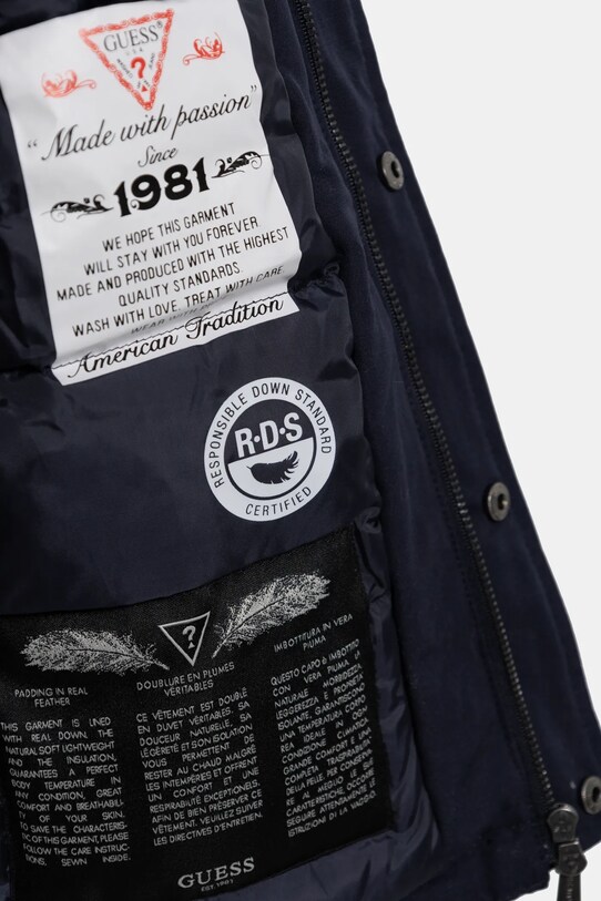 Хлопчик Дитяча пухова куртка Guess N4BL08.WGSQ0.9BYH темно-синій