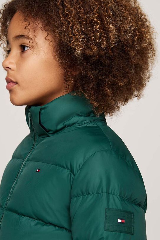 Chłopiec Tommy Hilfiger kurtka dziecięca KB0KB08341.9BYH.98.122 zielony