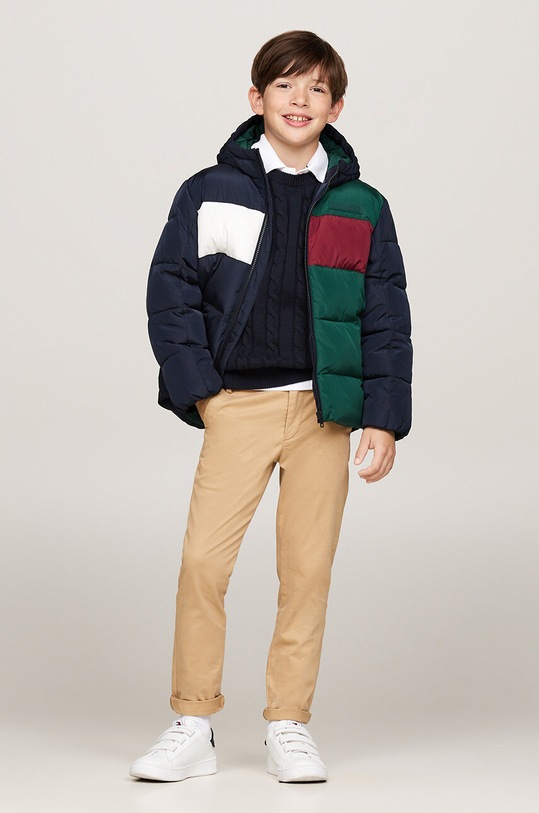 Tommy Hilfiger kurtka dziecięca zielony KB0KB09209.9BYH.128.176