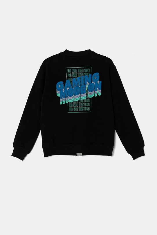 United Colors of Benetton bluza copii melanj negru 3PANC504M.G.Seasonal