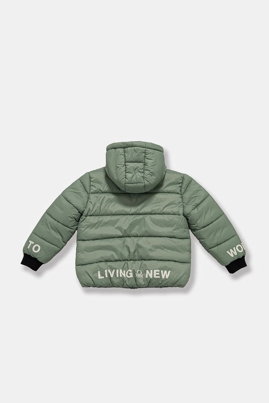 Детско яке United Colors of Benetton 2MZKCN05K.G.Seasonal зелен AW24