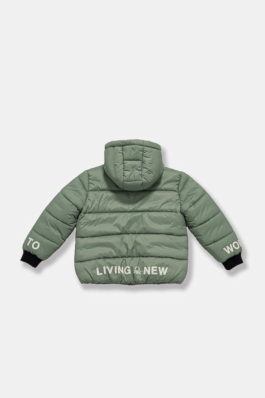 Детско яке United Colors of Benetton 2MZKCN05K.G.Seasonal зелен AW24