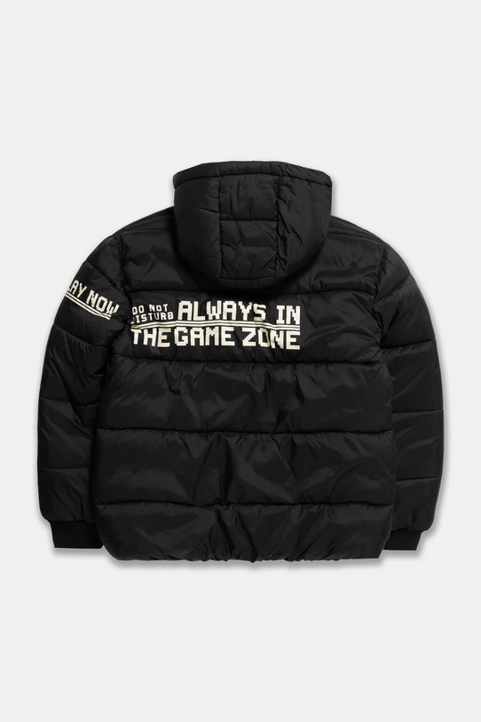 Παιδικό μπουφάν United Colors of Benetton 2MZKCN05K.G.Seasonal μαύρο AW24