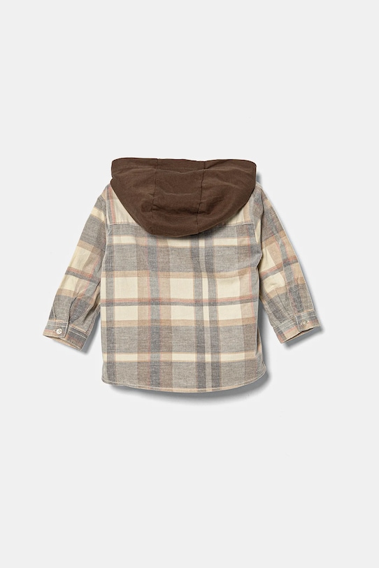 Παιδικό πουκάμισο United Colors of Benetton 50VWGQ028.P.Seasonal μπεζ AW24