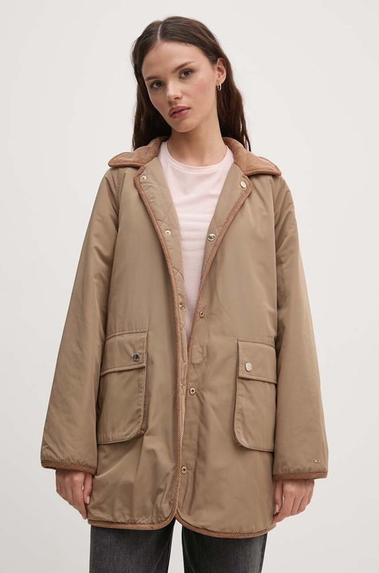 Tommy Hilfiger kurtka dwustronna WW0WW42345 beżowy AW24