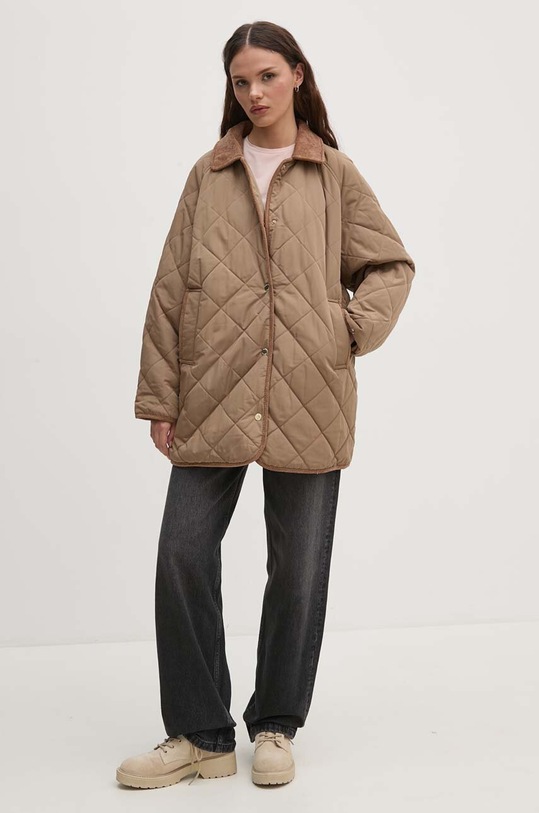 Odzież Tommy Hilfiger kurtka dwustronna WW0WW42345 beżowy