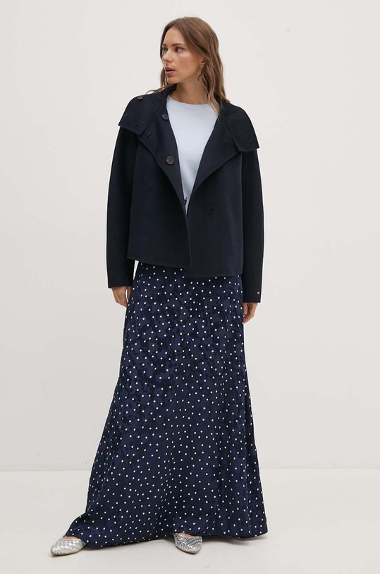 Tommy Hilfiger kurtka wełniana WW0WW42138 granatowy AW24