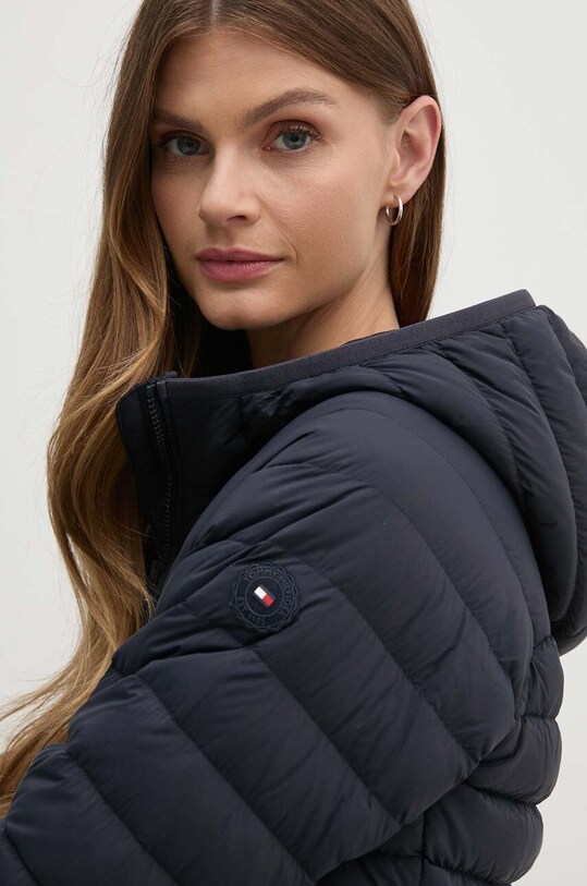 Páperová bunda Tommy Hilfiger tmavomodrá WW0WW42350