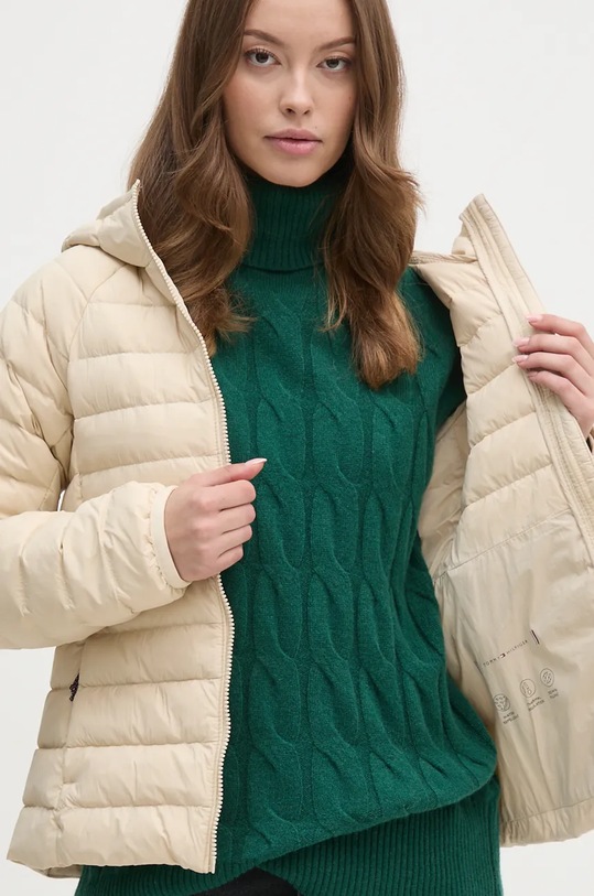 Péřová bunda Tommy Hilfiger WW0WW42350 béžová