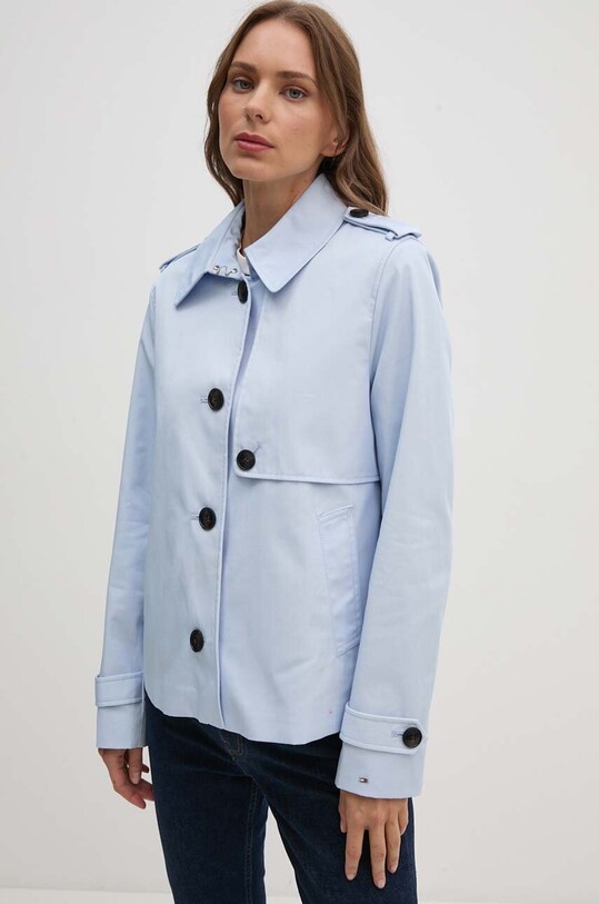 Bunda Tommy Hilfiger nezateplené modrá WW0WW42572