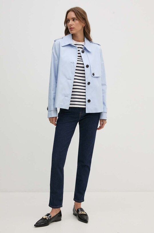 Bunda Tommy Hilfiger WW0WW42572 modrá AW24