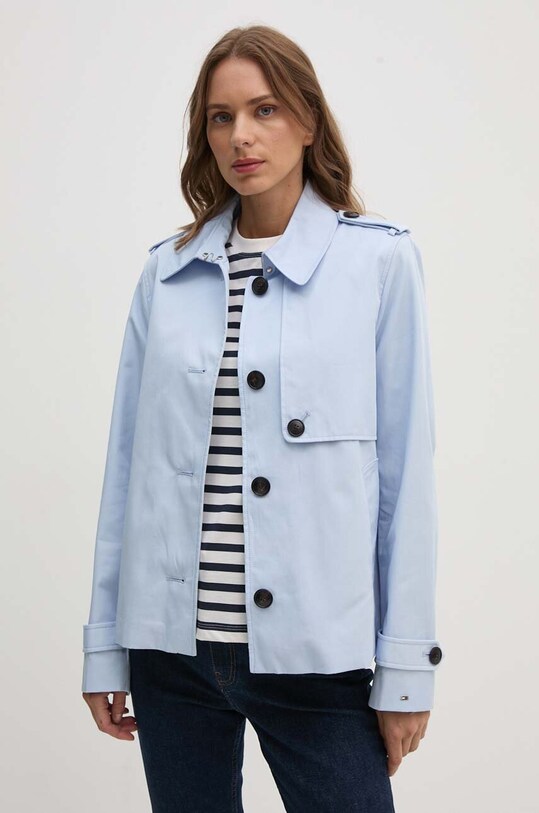 Bunda Tommy Hilfiger modrá WW0WW42572