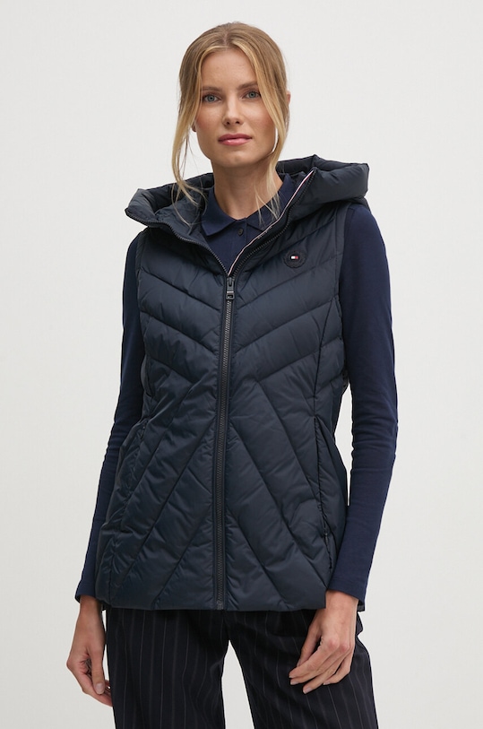 Tommy Hilfiger vesta de puf cu captuseala bleumarin WW0WW42624