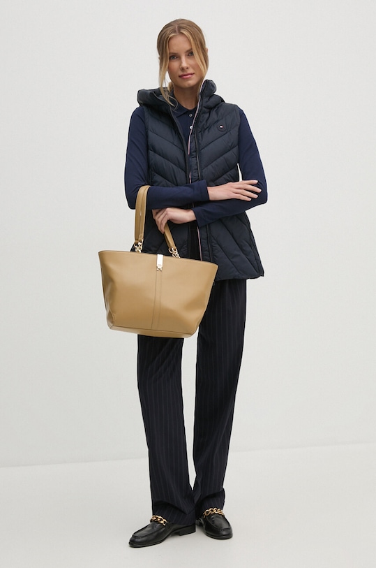 Tommy Hilfiger vesta de puf WW0WW42624 bleumarin AW24