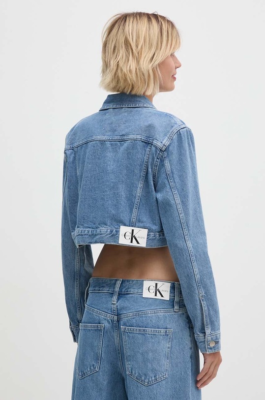 Odzież Calvin Klein Jeans kurtka jeansowa J20J220658 niebieski