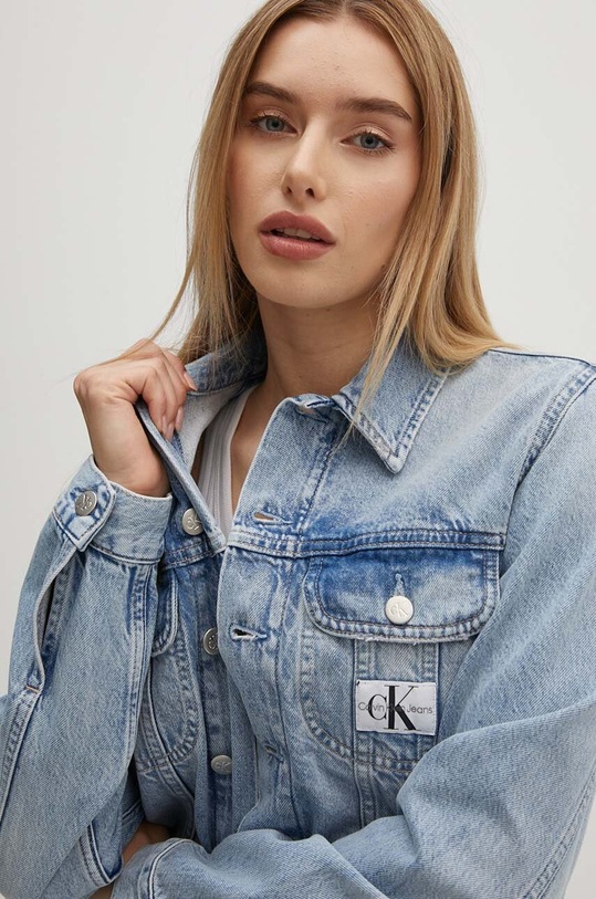 Calvin Klein Jeans kurtka jeansowa niebieski J20J223669