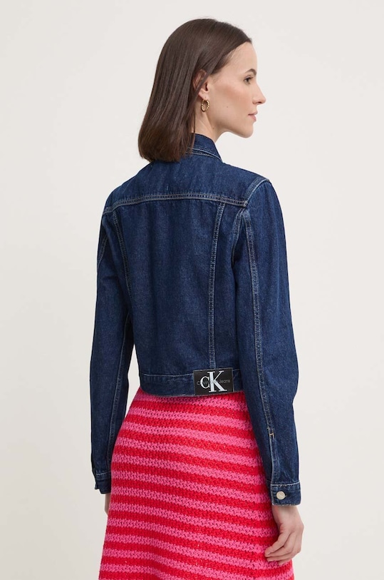 Odzież Calvin Klein Jeans kurtka jeansowa J20J223670 niebieski