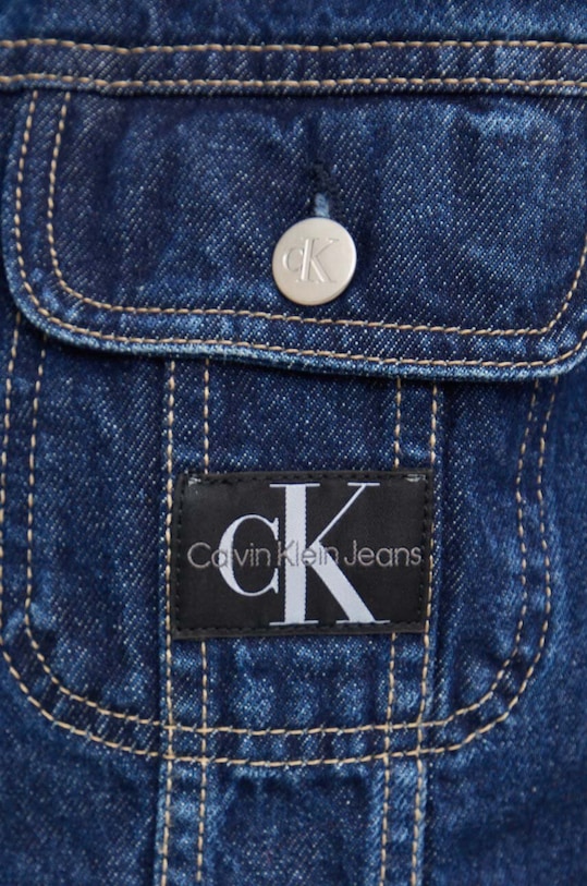 Calvin Klein Jeans kurtka jeansowa J20J223670 niebieski