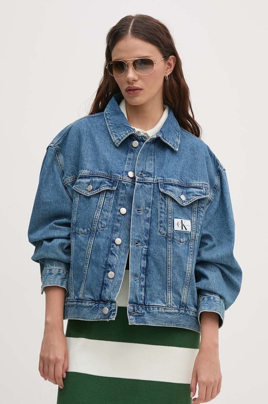 Calvin Klein Jeans giacca di jeans senza blu J20J223672