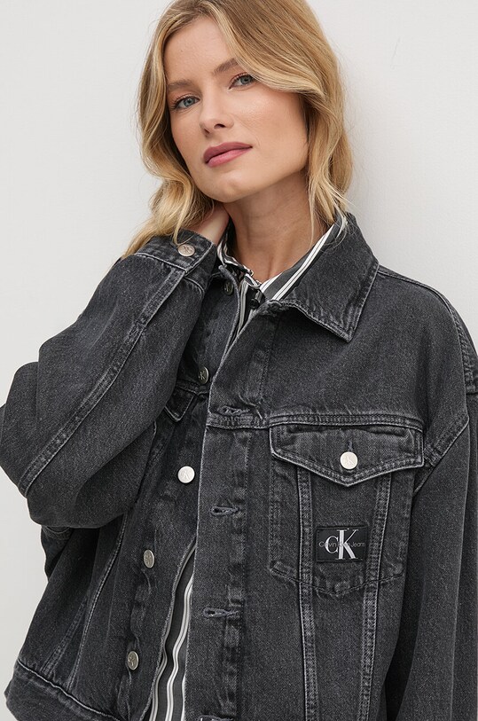 Calvin Klein Jeans kurtka jeansowa szary J20J223711