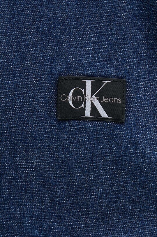 Džínová bunda Calvin Klein Jeans J20J224717 námořnická modř