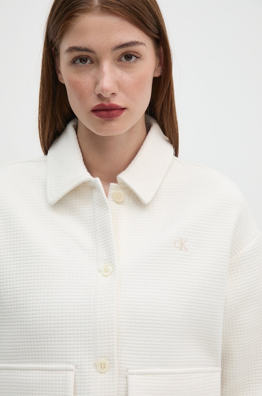 Ρούχα Πουκάμισο μπουφάν Calvin Klein Jeans J20J223770 μπεζ