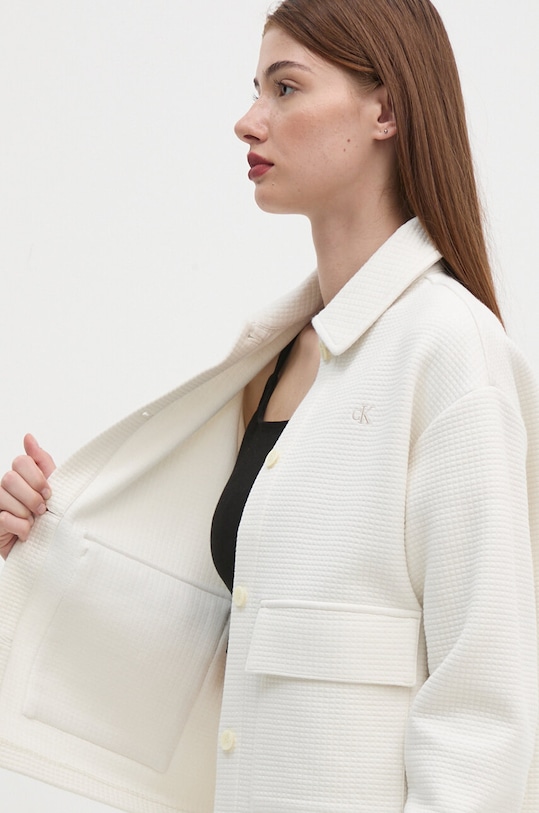 Πουκάμισο μπουφάν Calvin Klein Jeans J20J223770 μπεζ