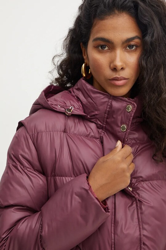 Bunda Patrizia Pepe 8O0143.A451 burgundské