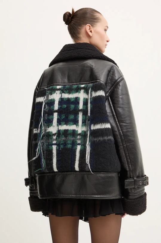 Îmbrăcăminte Iceberg geaca din amestec de lana O011.2826 negru