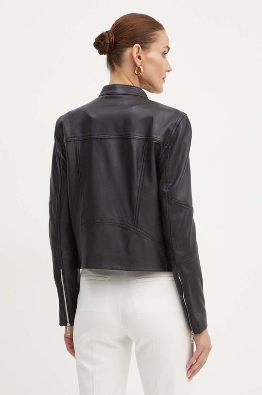 Odzież BOSS Orange kurtka skórzana 50522033 czarny