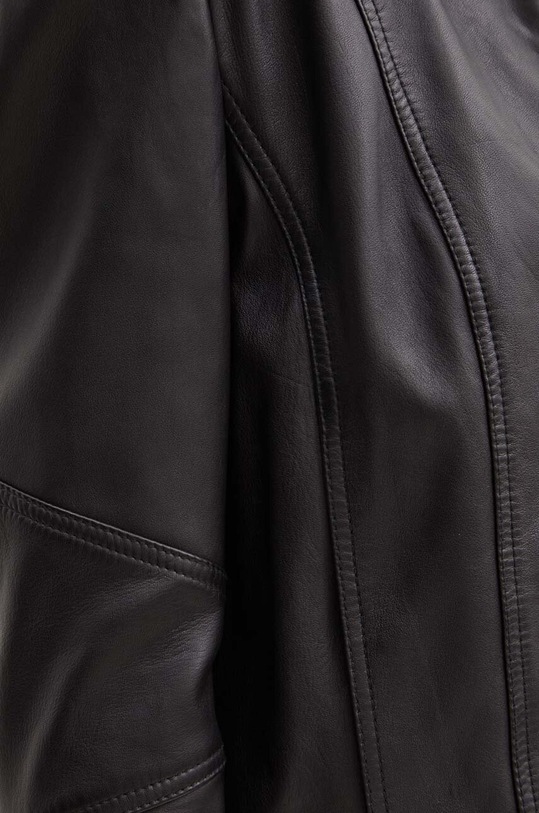 BOSS Orange kurtka skórzana 50522033 czarny