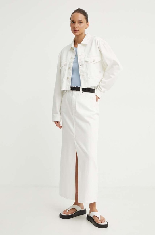 G-Star kurtka jeansowa D24943.D300 beżowy AW24