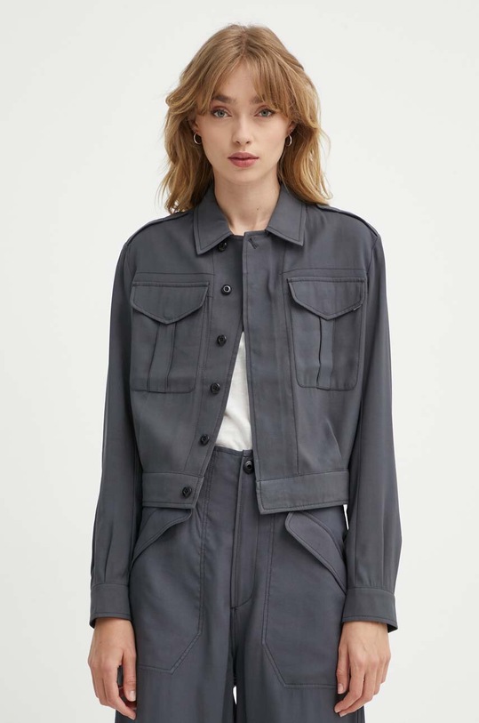 Bunda G-Star nezateplené šedá D24583.D522