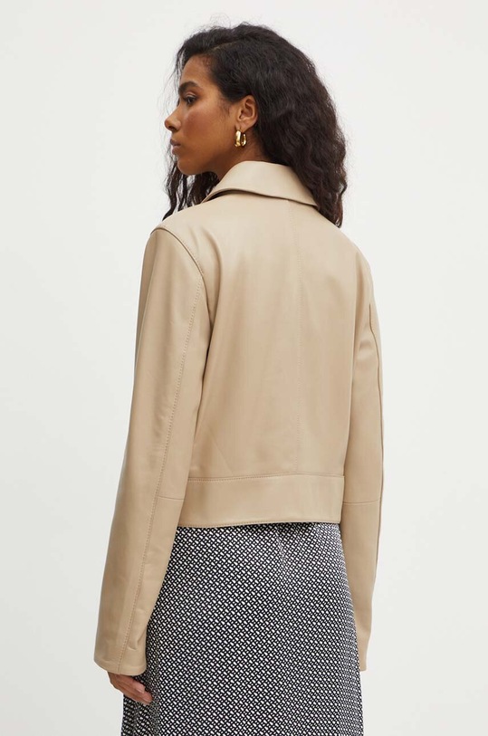 Odzież BOSS kurtka skórzana 50518239 beżowy