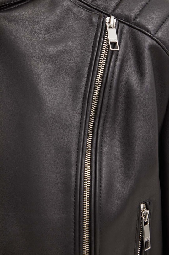 Шкіряна куртка BOSS 50520779 чорний