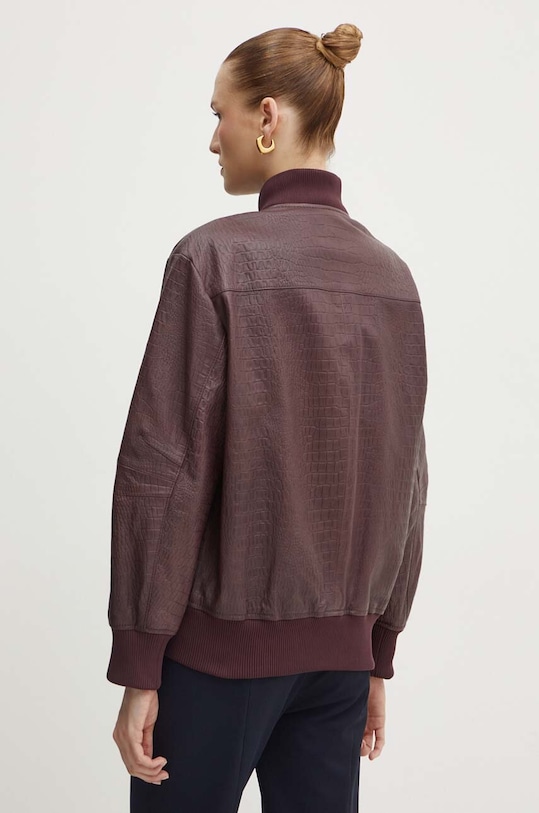 Odjeća Kožna bomber jakna BOSS 50521929 bordo