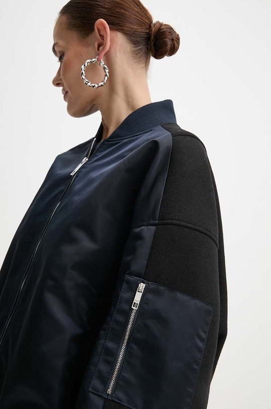 BOSS kurtka bomber z domieszką wełny granatowy 50518933