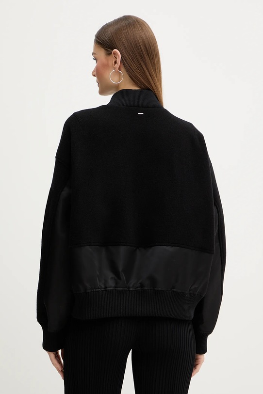 Odzież BOSS kurtka bomber z domieszką wełny 50518933 czarny