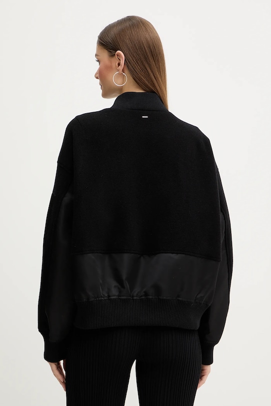 Odzież BOSS kurtka bomber z domieszką wełny 50518933 czarny